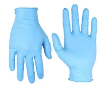 NITRILE and VINYL BLEND  GLOVES 4 Mil Case of gloves 1000 pcs Non Medical LARGE