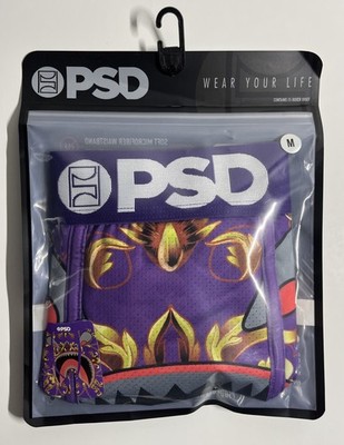 PSD WARFACE PURPLE  GOLD LUX Wear Your Life Boxer Briefs Men's Size MEDIUM 32-34