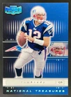 2001 Playoff Preferred Tom Brady National Treasures Silver #/400 PSA MINSIZERQ