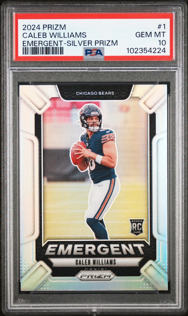 2024 PANINI PRIZM EMERGENT SILVER PRIZM #1 CALEB WILLIAMS