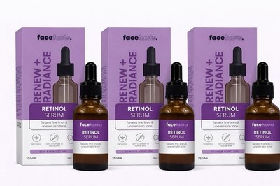 Face Facts Retinol Serum 3 Pack Anti Aging Fine Lines Radiance Face Serum 30ml