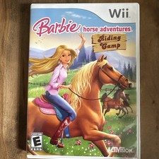 Wii Barbie Horse Adventures Riding Camp Video Game with Instruction Booklet