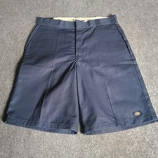 Dickies Loose Fit Twill Work Shorts Mens 38 Navy 13" Inseam NWT Stain Release