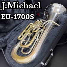 J.Michael Euphonium EU-1700S 4 piston thick tube silver plated