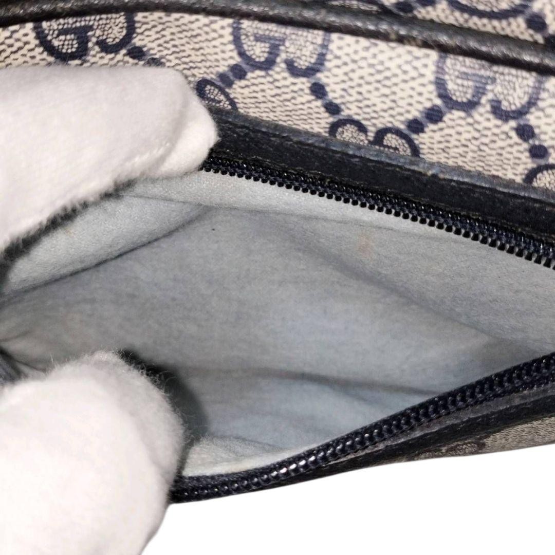 GUCCI Old GG Supreme PVC Shoulder Bag Navy Authentic Vintage Classic thumbnail 10