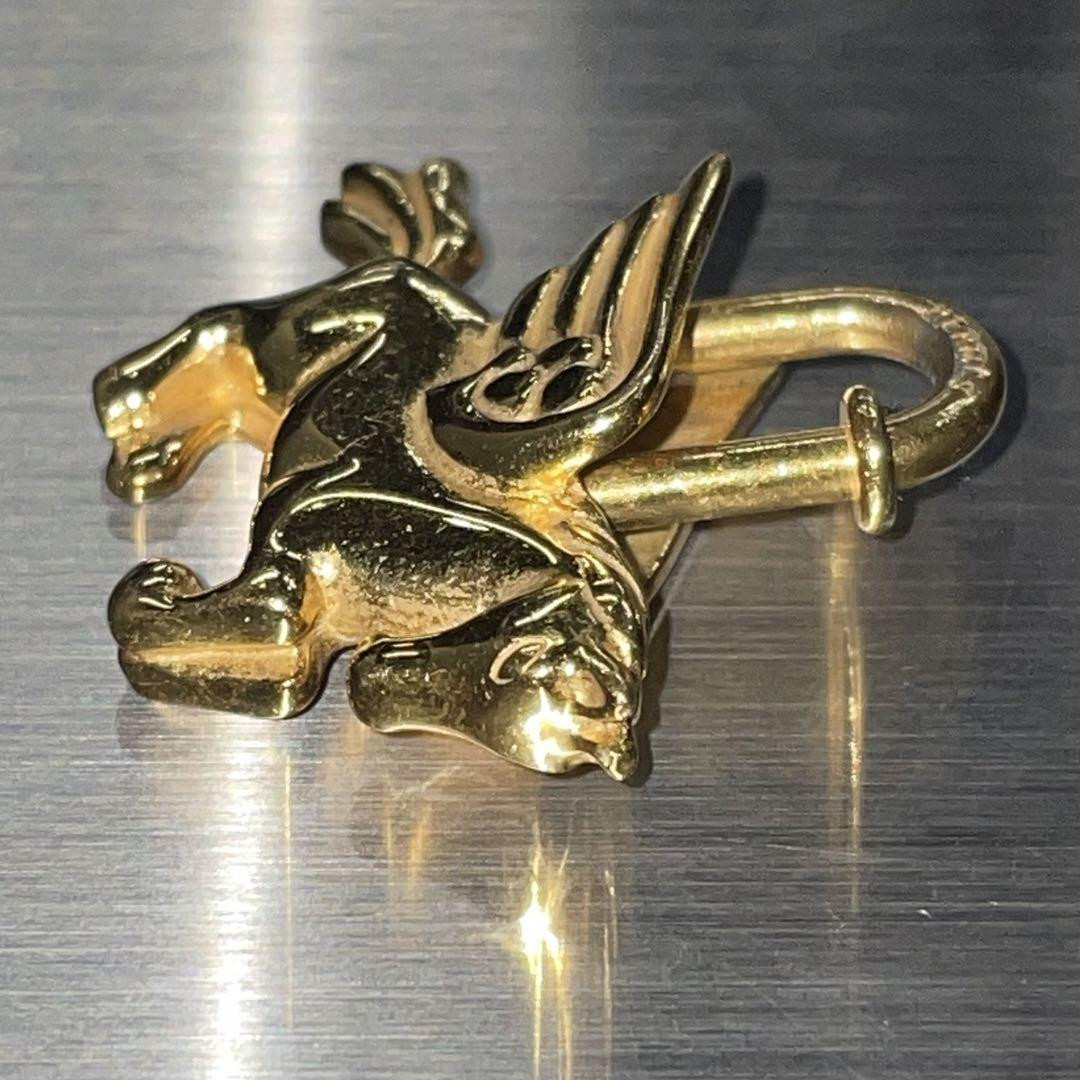 HERMES Gold Pegasus Charm Keyring Unisex 3.5cm Height 3.8cm HERMES Gold Pegasus Charm Keyring Unisex 3.5cm Height 3.8cm