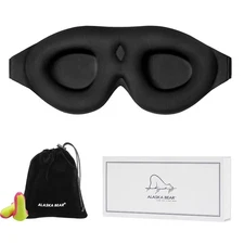 ALASKA BEAR Sleep Mask with Memory Foam Contoured Cups for Women and Men, 3D