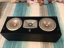 Yamaha high gloss piano black center channel speaker barely used