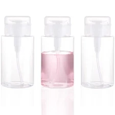 2 Pack 200ml Push Down Bottle Empty Pump Dispenser Cosmetic Container Bottle