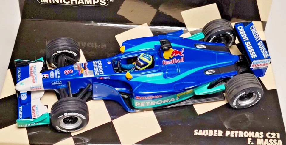 MINICHAMPS no SPARK SAUBER C21 PETRONAS FELIPE MASSA 2002 scala 1/43 - Immagine 4 di 4