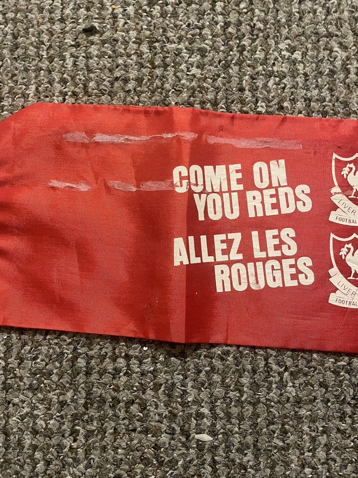 1977 Liverpool European Cup Winners silk scarf League Winners 10th Time