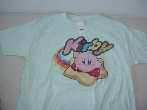 Kirby Nintendo T-shirt M jasnozielony