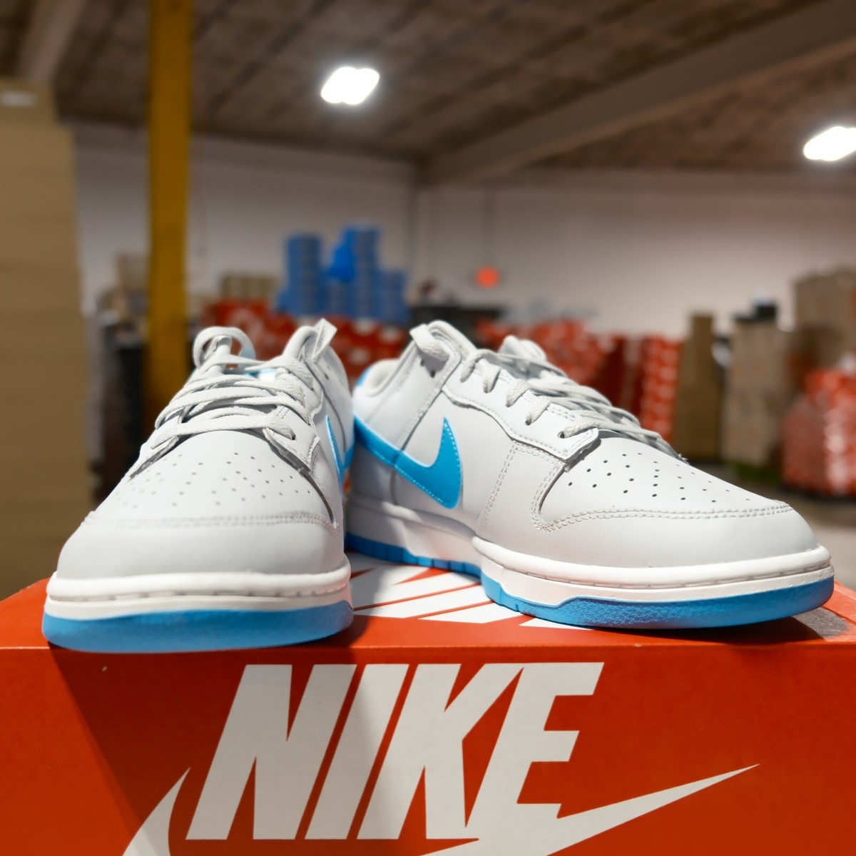 Nike Dunk Low Retro Pure Platinum Blue Lightning DV0831-001 Men's Nike Dunk Low Retro Pure Platinum Blue Lightning DV0831-001 Men's