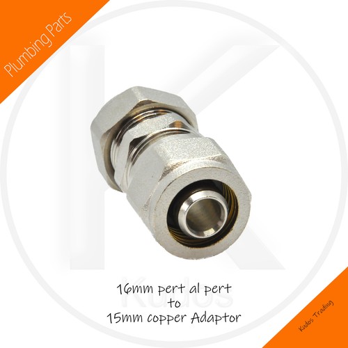 16mm Pex Al Pex to 15mm Copper Adaptors or PERT AL PERT or PEX Next Day Delivery - Picture 3 of 11