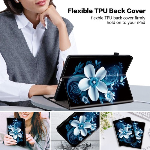 For Lenovo Tab M11 M10 M9 M8 M7 P11 Case Pattern Leather Flip Folio Stand Cover - Picture 47 of 73