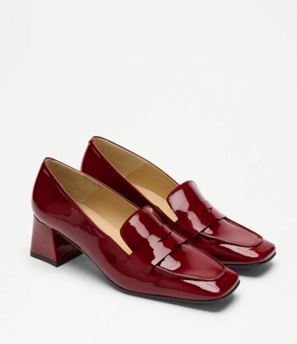 Russell And Bromley - Women’s Uptown Mid Heel Loafer - Red - UK8/EU41 - RRP £250