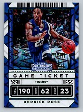 2020 Panini Contenders Draft Picks #4 Derrick Rose Game Ticket Green Explosion