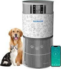 Smart Pet Air Purifiers w/Aromatherapy, Up to 3000Ft²,Temp & Humidity Display