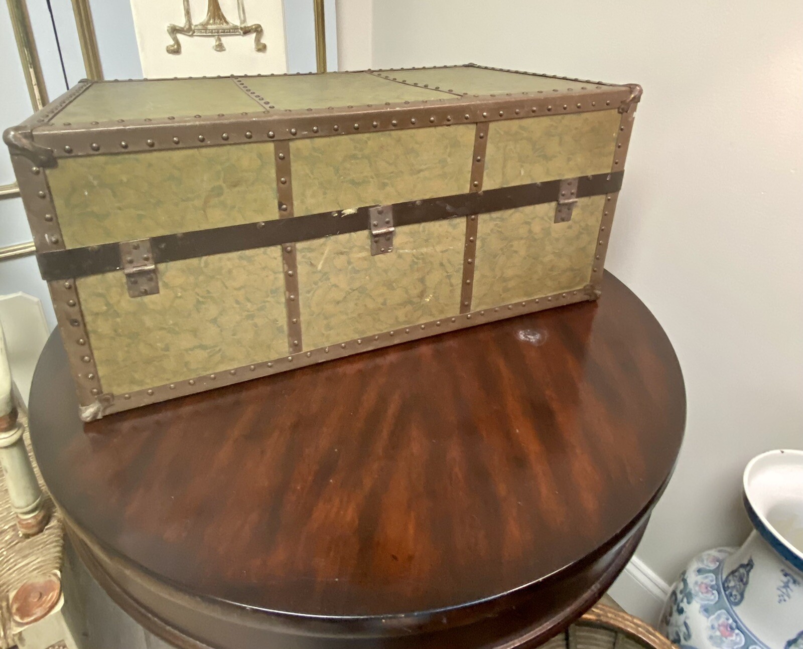 Antique Victorian Wooden Doll Chest 24"W x 13.5"D x 10.75"H eBay