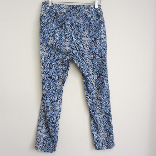 Soft Surroundings Pullon Pants Womens PS Blue Floral Ankle Stretchy Comfoy - Picture 3 of 13