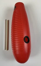 Salsa Guiro, Plástico 13" Long With 2 Playing Sticks & Two Guiros In One. Red