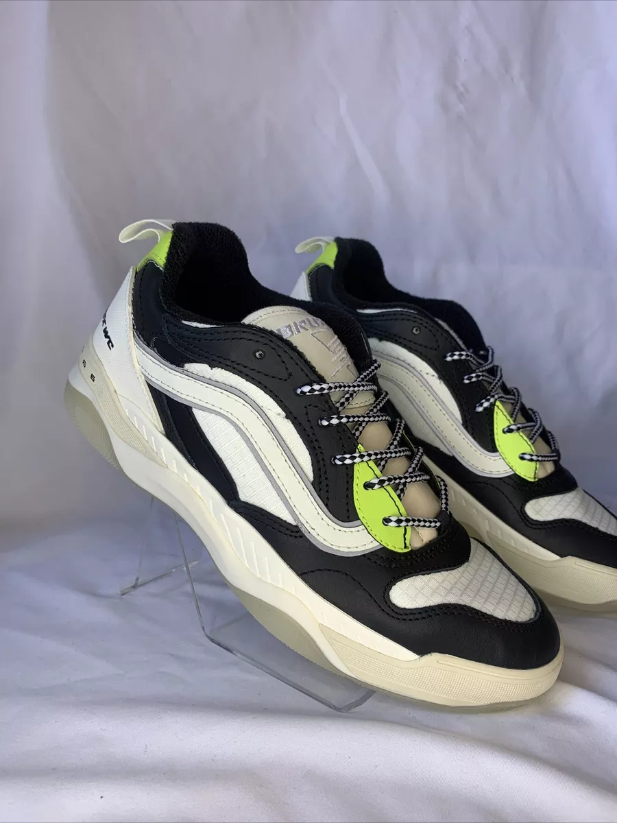 NEW Brux Wc Trainers VANS SIZE 40 US 7.5 Black White Lime
