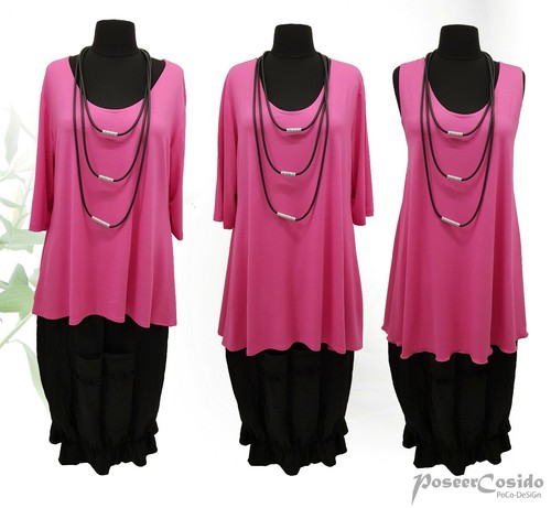 Tunique longue PoCo LAGENLOOK Basic Top 44 46 48 50 52 54 56 58 L-XL-XXL-XXXL - Photo 12/18