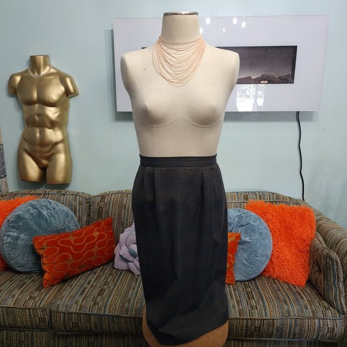 Süße Anzüge Damen Vintage 80’s kariert 2-teilig Faltenrock & Sakko Anzug Größe 6  - Bild 2 von 6