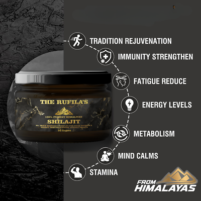 Shilajit Pur Résine Douce De L'Himalaya - Bio Et Puissant - Complément Alimentaire - 20g