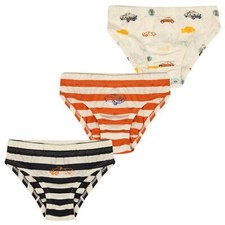 3 Pc. Boy's Cotton Briefs Multicolor Cotton Innerwear Underwear Car 3-12 Yrs
