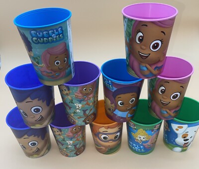 Bubble Guppies Lot Reusable Plastic Party Favor Cups Birthday Tableware  16oz New