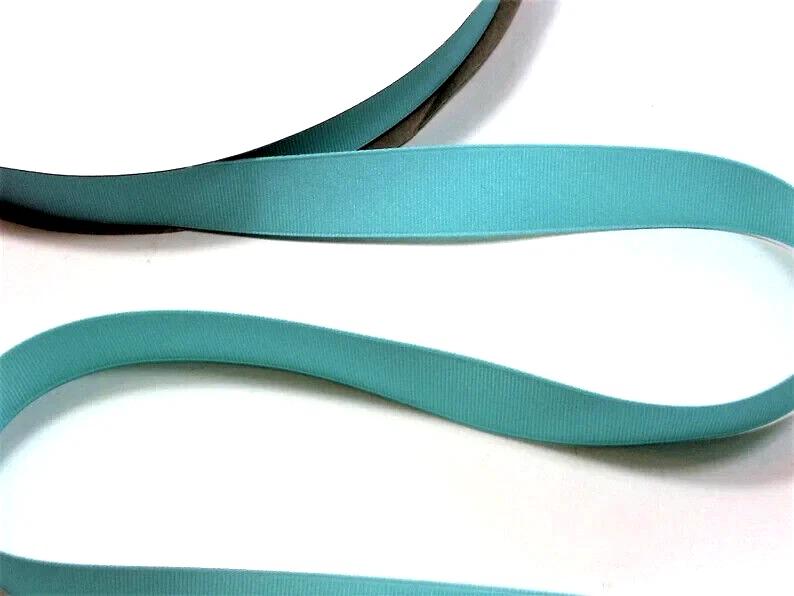 Cinta de grosgrain azul verde 7/8 pulgadas de ancho x 10 yardas barco aguamarina B40 Foto 3 de 4