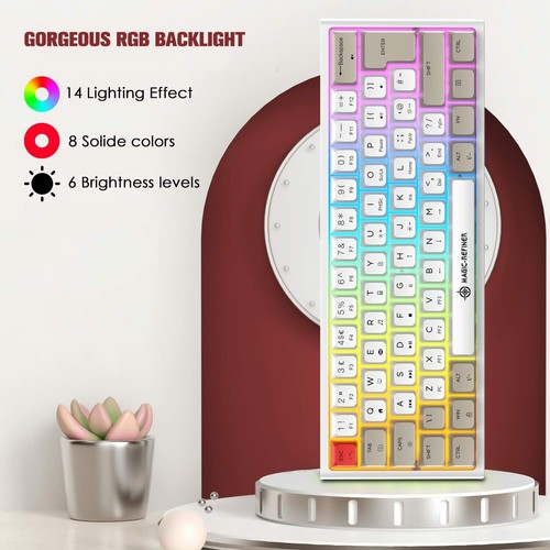 Hot-swappable Wired 60% Gaming Mechanical Keyboard and Mouse Combo RGB Backlight - Picture 11 of 19