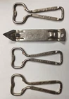 Lot of 4 VINTAGE SODA BOTTLE OPENERS  COCA COLA COKE 7-UP PEPSI