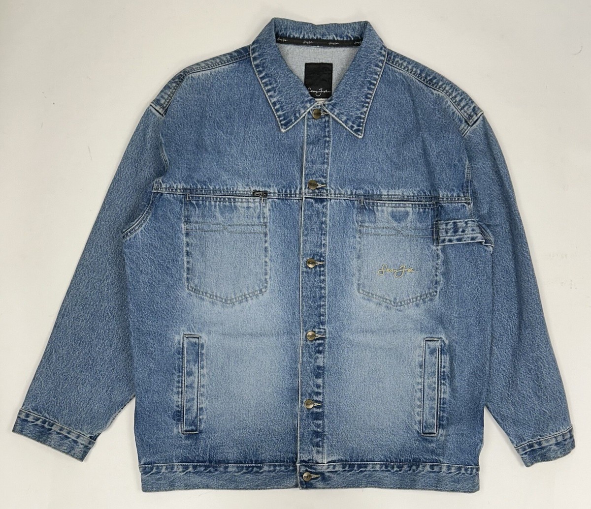 Sean John Denim Jacket Size 2XL/XXL 28x32 Inches Men's