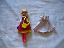 Lulù Angelo tra fiori Polistil lotto bambola doll+abito originale+abito+stivali