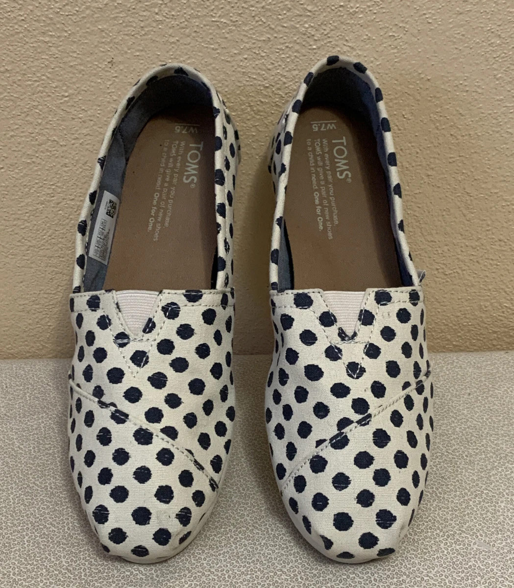 Toms polka dot best sale slippers