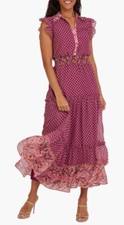 Mila Mae Mix Print Tiered Shirtdress Size XS - BNWT