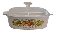 Vintage CorningWare A-2-B 2 Qt Casserole Dish – La Marjolaine w/ Lid – Near Perf