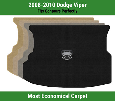 Lloyd Velourtex Trunk Carpet Mat for '08-10 Dodge Viper w/Silver Viper Snake
