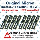 128 GB (8x 16 GB) Rdimm ECC DDR3-1600 HP Proliant DL160 DL360e Gen8 G8 RAM