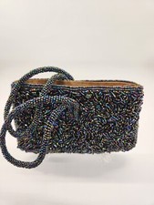 Kimberly Alan Beaded Evening Purse 7.5 x 5 x 1 inch - 4" handle EUC