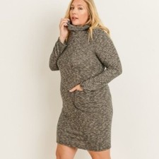Gilli Dress NWT Plus Cozy Cowl Neck Sweater Dress