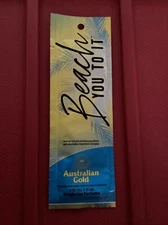 Australian Gold Beach You To It Tanning Bed Lotion Sample