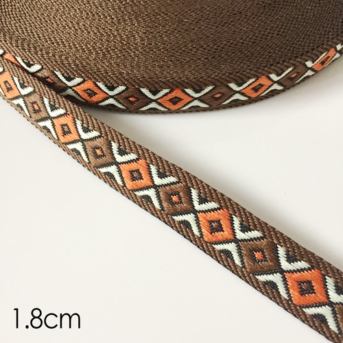 Jacquard Trim Braid or Embroidered Ribbon Craft Sewing Retro Boho Ethnic Scandi - Picture 239 of 276