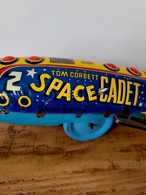 1950s Marx Tom Corbett Space Cadet Polaris Rocket Ship Tin Wind-Up
