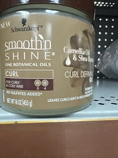 Smooth 'n Shine Botanical Camellia Oil Shea Butter Curl Defining Gel Schwarzkopf