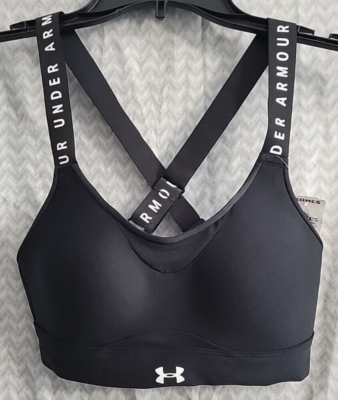 Under Armour Limitless High Impact Black Sports Bra Size XS Gym Fitness  Training