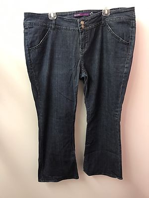 Vigoss 24W Bootcut Wide Leg Dark Wash Cotton Slimming Jeans