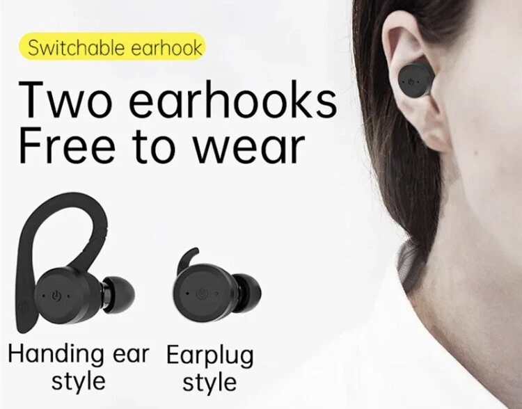 Wireless BlueTooth 5.0 IPX7 Waterproof Earphones, Magnetic Connection - Image 4 of 4